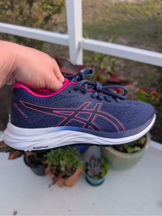 Asics Shoes - ASICS Women's GEL-Excite 6 Running Shoes Sz 6 Indigo Pink Rave Athletic Comfort
